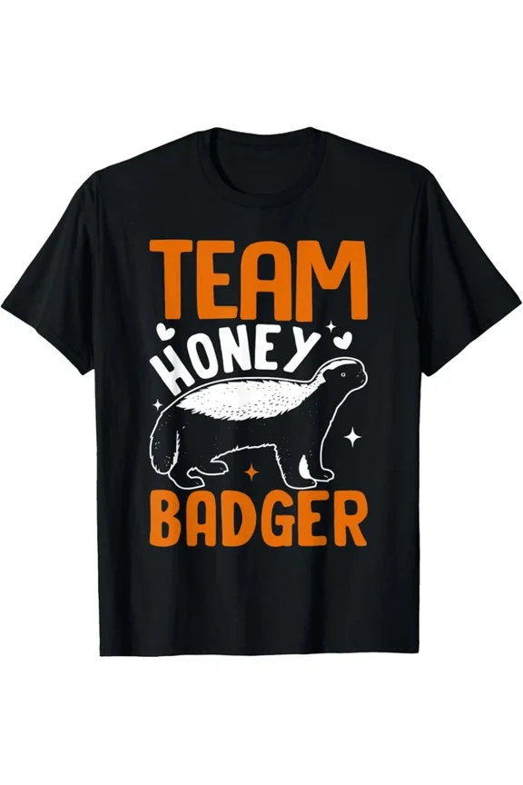Team-Honey-Badger Fearless Animal Ratel Courageous T-Shirt, Unisex T-Shirt