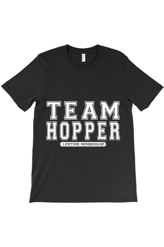 Team Hopper Family Surname Reunion Crew Member Gift Funny Gift Themed G36013 Unisex T-Shirt, Up to Size 5XL