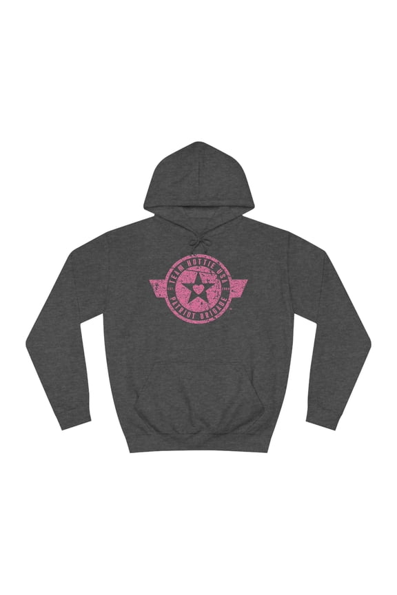 Team Hottie: USA Patriot Brigade Hoodie (Black & Hot Pink)