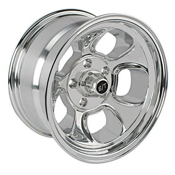 Team III Wheels ET Five Window Polished Wheel 15x8, 5x4.75 Lug Pattern, Aluminum, 4 in Backspace