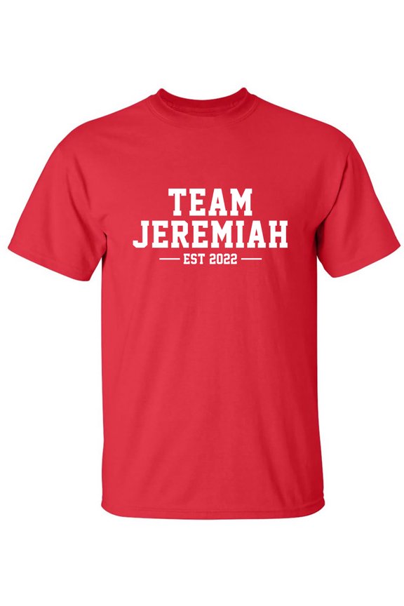 Team Jeremiah Est 2022 Adult Short Sleeve T-shirt