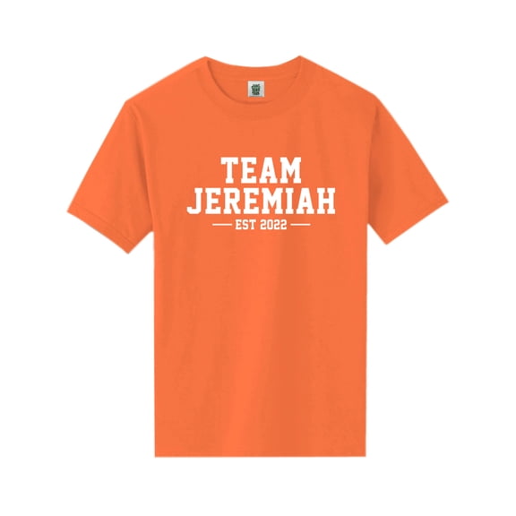 Team Jeremiah Est 2022 Short Sleeve Neon T-Shirt
