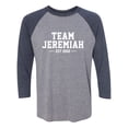 thumbnail image 1 of Team Jeremiah Est 2022 Unisex 3/4 Sleeve Baseball Raglan Tee, 1 of 2