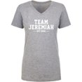 thumbnail image 1 of Team Jeremiah Est 2022 Womens V-Neck T-Shirt, 1 of 3
