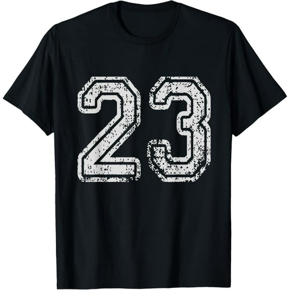 Team Jersey Uniforms Number 23 School Sports 23rd Birthday T-Shirt
