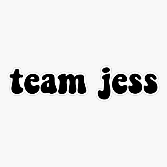 Team Jess Romance Character Inspired Sticker