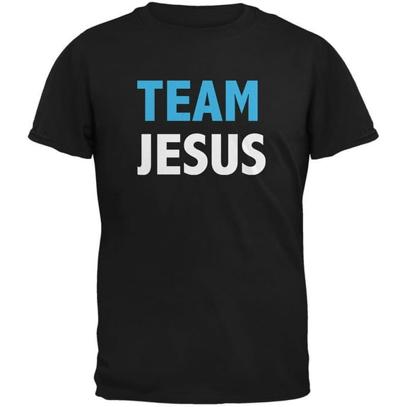 Team Jesus Black Adult T-Shirt - 2X-Large