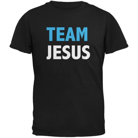 Team Jesus Black Adult T-Shirt - 4X-Large