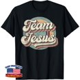 thumbnail image 1 of Team Jesus Christian Bible Faith Retro Graphic T-Shirt, 1 of 4