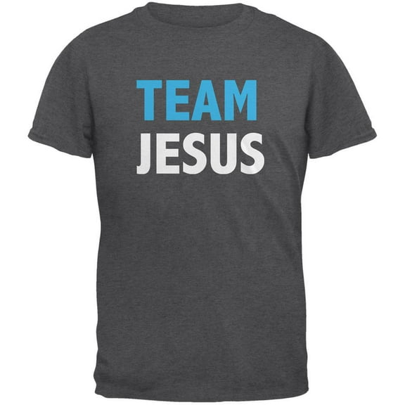 Team Jesus Dark Heather Adult T-Shirt - Medium