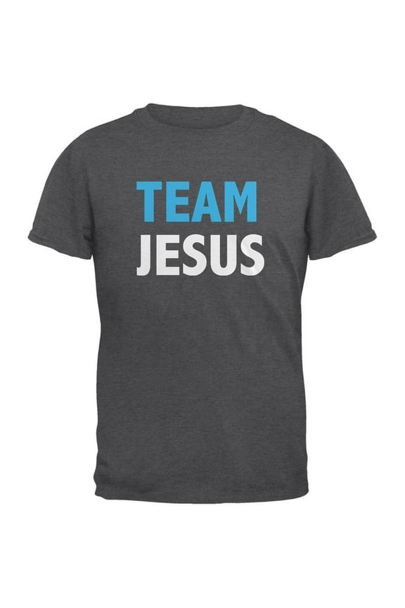 Team Jesus Dark Heather Adult T-Shirt - X-Large