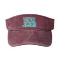 thumbnail image 1 of Team Jesus Empty Top Baseball Sun Cap Red Spring And Summer Outdoor Sports Sun Hat, 1 of 5