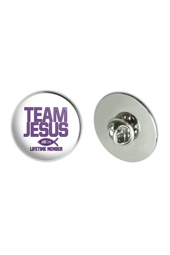 Team Jesus John 3:16 Christian Metal 1.1" Tie Tack Hat Lapel Pin Pinback