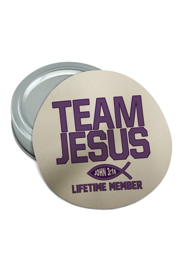 Team Jesus John 3:16 Christian Round Rubber Non-Slip Jar Gripper Lid Opener