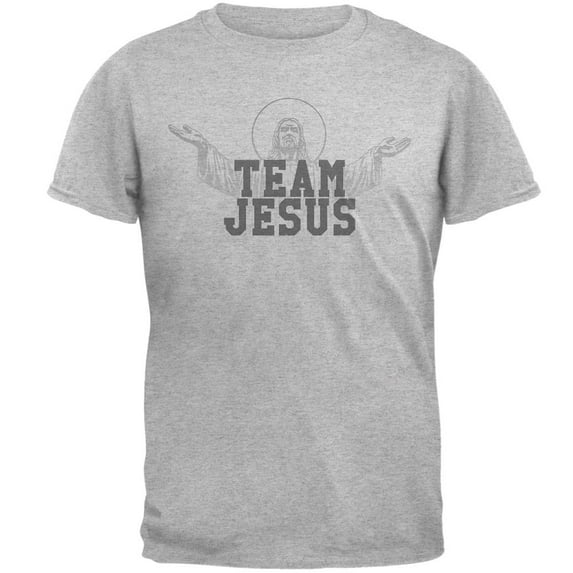 Team Jesus Mens T Shirt Heather 5X-LG