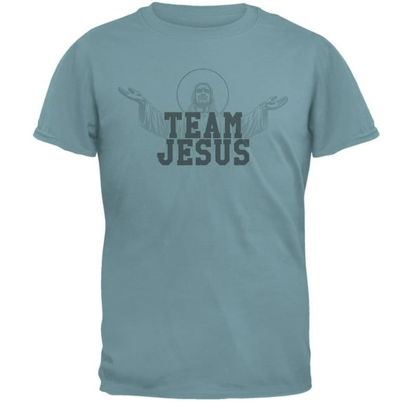 Team Jesus Mens T Shirt Seafoam SM