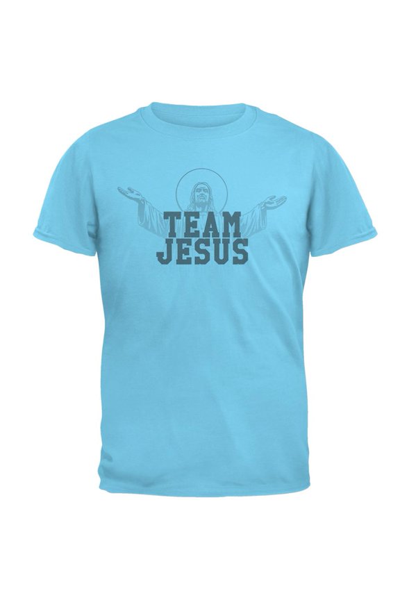 Team Jesus Mens T Shirt Sky MD