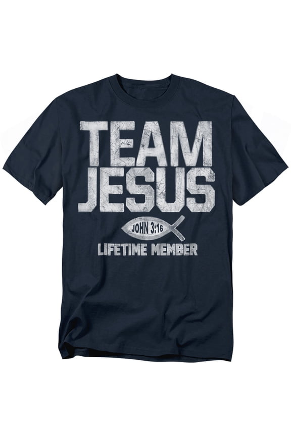 Team Jesus T-Shirt Unisex Graphic Tee For Men & Women Navy&nbsp;