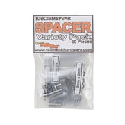 Team KNK KNKSPVAR1 3 mm Aluminum Spacer - 60 Piece
