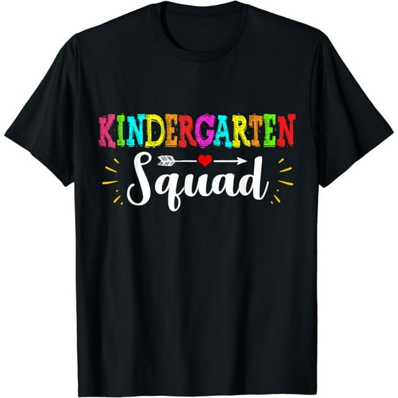 Team Kindergarten Squad Tee Teacher Back To School T-Shirt