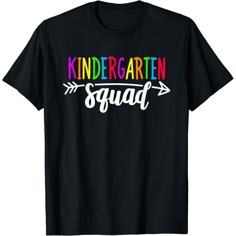 Team Kindergarten Squad T-Shirt Teacher Back To School Tee