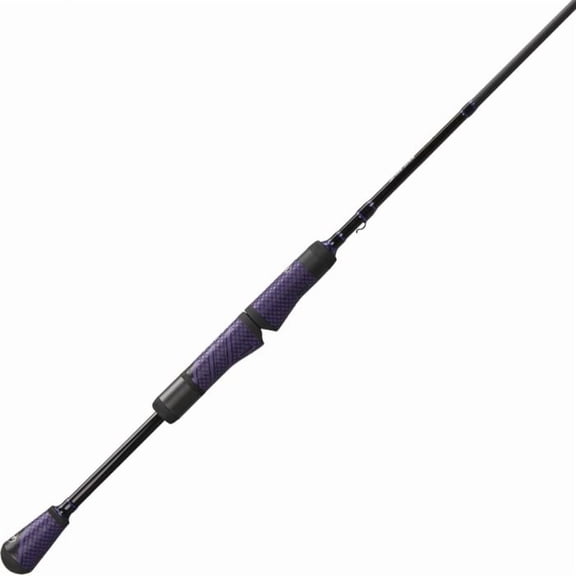 Team Lew's Pro TI Speed Stick Spinning Fishing Rod, 7-Foot 0-Inch Med Power Fast Action Rod, Black/Purple