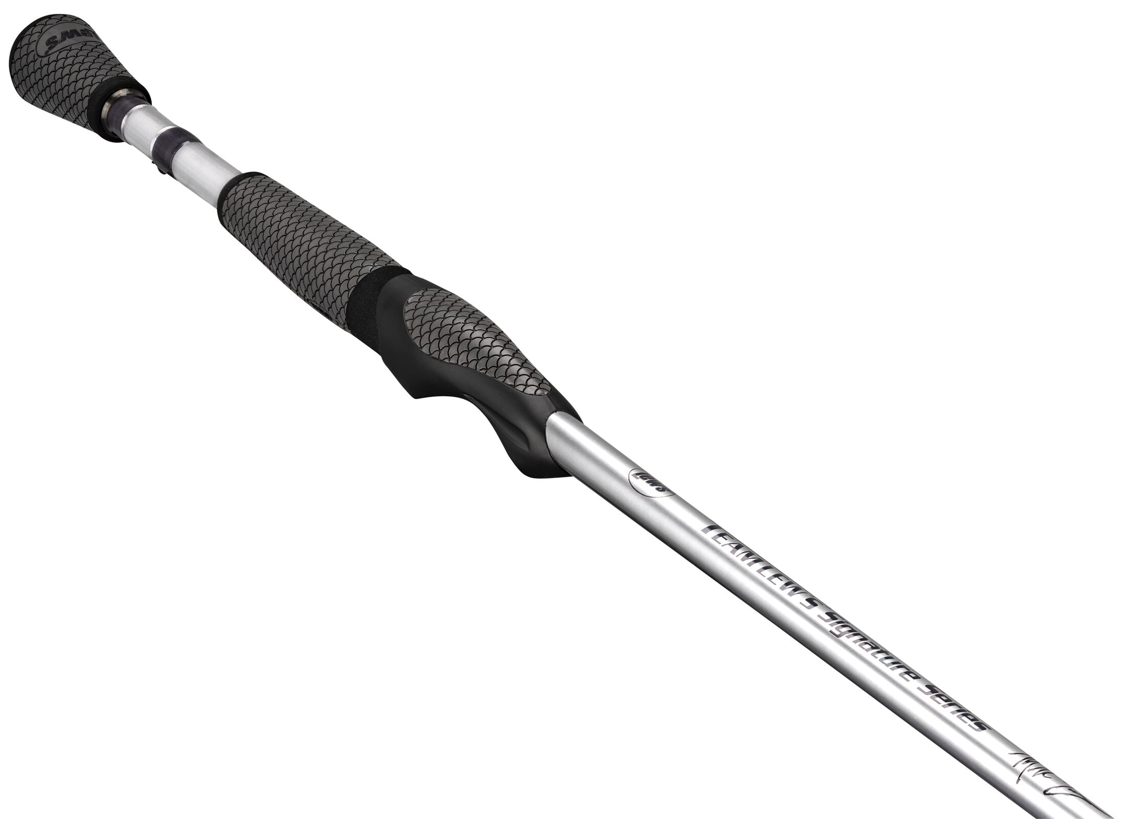 Team Lew's Signature Series Mark Zona Spinning Fishing Rod, 7-Foot 2-Inch, Tube Crackin' Special, Silver/Black