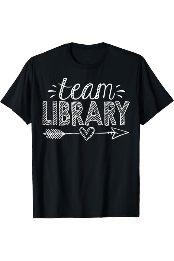Team Library Tee Teacher Student Back To School T-Shirt