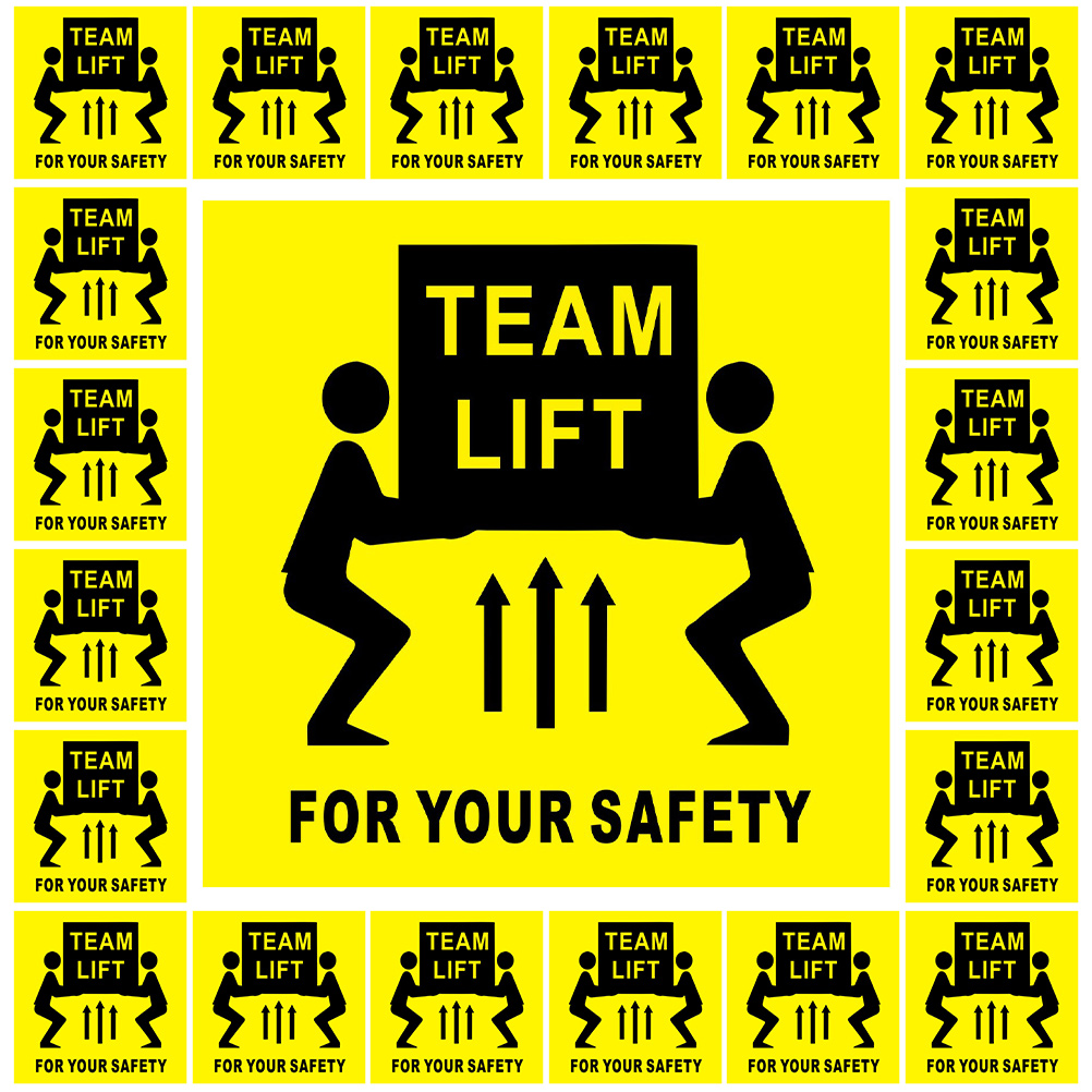 ALP Warning Decal Set For 2-Post Surface Mount Auto Lifts – 3 Safety Stickers