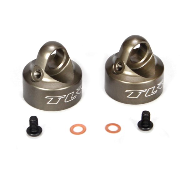 Team Losi Racing Bleeder Shock Caps Alum 2 22/22T TLR5065 Elec Car/Truck Replacement Parts
