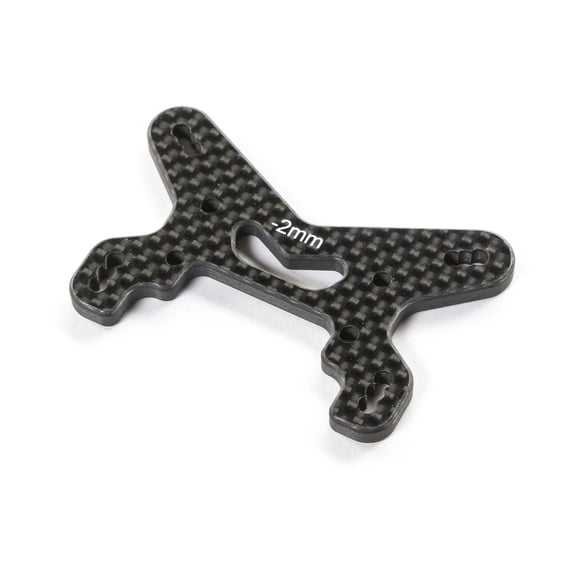 Team Losi Racing Carbon Front Shock Tower -2mm 22X-4 2.0 TLR-1306