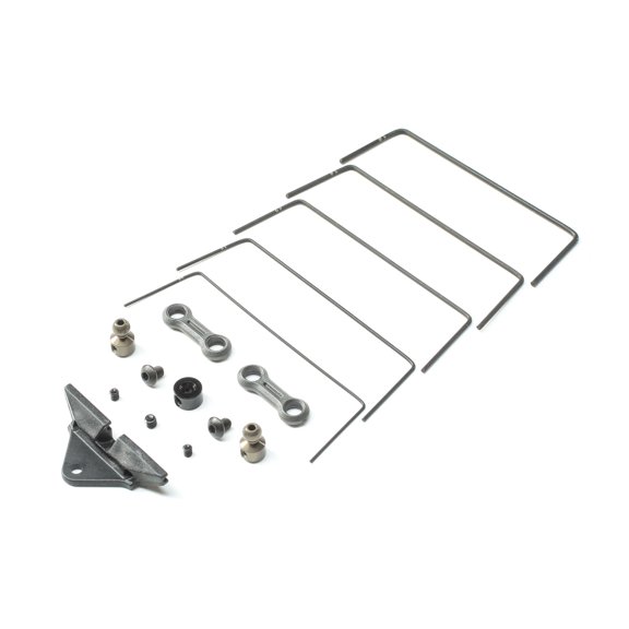 Team Losi Racing Front Sway Bar Set 22 5.0 TLR334055 Electric Car/Truck Option Parts
