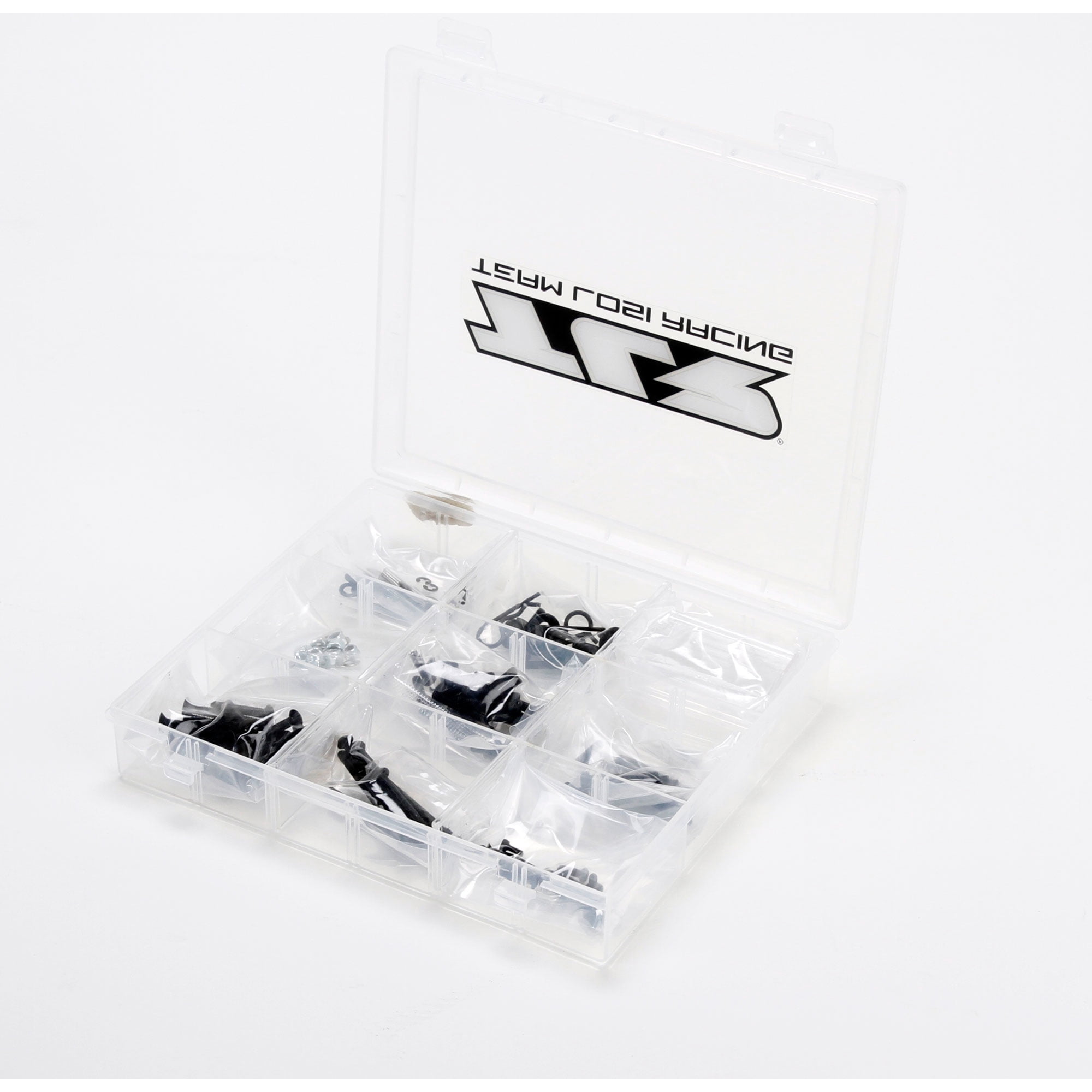 TLR 22X-4 Carbon Fiber -2mm Rear Shock Tower w/ Plus One Camber Hole