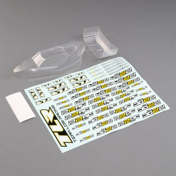 Team Losi Racing Ultra Lightweight Body & Wing Clear 22 5.0 TLR230013 Car/Truck Bodies wings & Decals