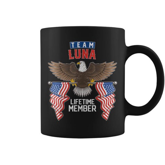 Team Luna Lifetime Member Us Flag Coffee Mugs