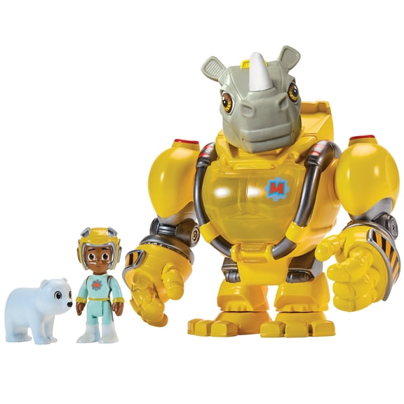 Team Mekbots: Animal Rescue Rhino Mek with Kawhi by Playmates Toys