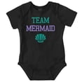 thumbnail image 1 of Team Mermaid Under the Seashell Cute Bodysuit Jumper Girls Infant Baby Brisco Brands 12M, 1 of 6