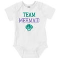 thumbnail image 1 of Team Mermaid Under the Seashell Cute Bodysuit Jumper Girls Infant Baby Brisco Brands 24M, 1 of 6