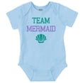 thumbnail image 1 of Team Mermaid Under the Seashell Cute Bodysuit Jumper Girls Infant Baby Brisco Brands 6M, 1 of 6