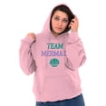 thumbnail image 1 of Team Mermaid Under the Seashell Cute Hoodie Sweatshirt Women Brisco Brands 3X, 1 of 6