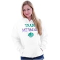 thumbnail image 1 of Team Mermaid Under the Seashell Cute Hoodie Sweatshirt Women Brisco Brands S, 1 of 6
