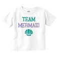 thumbnail image 1 of Team Mermaid Under the Seashell Cute Youth T Shirt Tee Girls Infant Toddler Brisco Brands 18M, 1 of 5