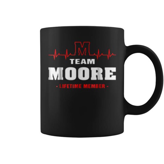 Team Moore Lifetime Member Surname Last Name Coffee Mugs