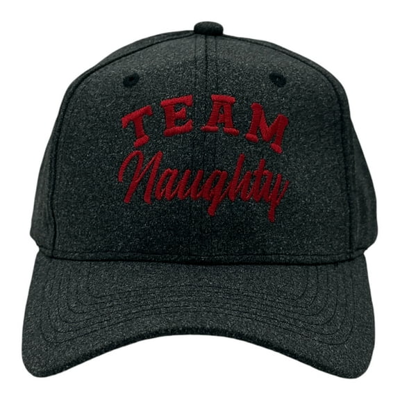 Team Naughty Hat Funny Sarcastic Christmas Novelty Cap