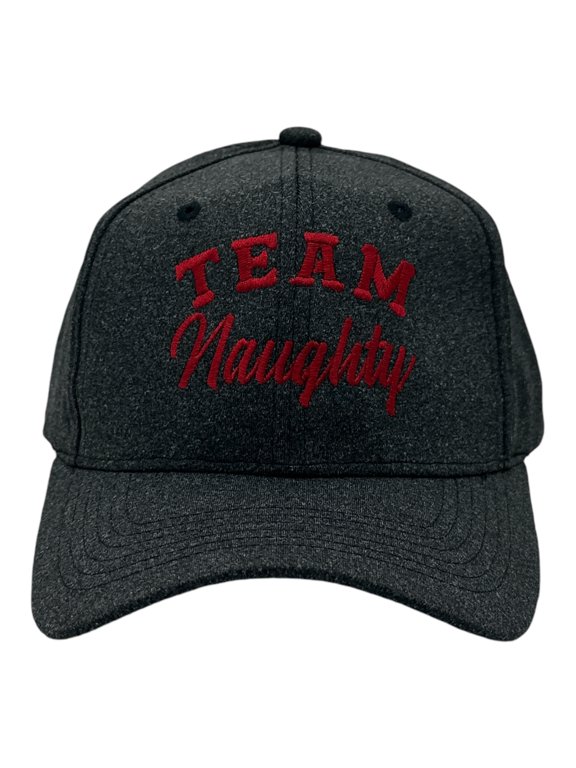Team Naughty Hat Funny Sarcastic Christmas Novelty Cap