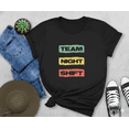 thumbnail image 1 of Team Night Shift Scary Zombie Halloween Nurse Funny Gift Unisex T-Shirt, up to size 5XL, 1 of 2