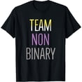 thumbnail image 1 of Team Non-Binary T-shirt Funny LGBTQIA Pride Flag Tee, 1 of 5