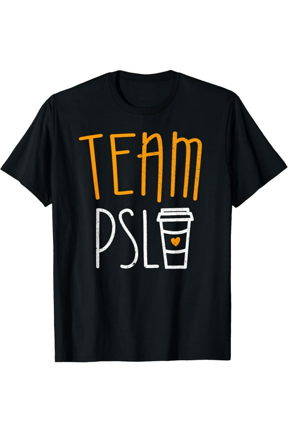 Team PSL T-Shirt Pumpkin Spice Latte Lover Shirt T-Shirt100% pure cotton short-sleeved shirt for both men and women