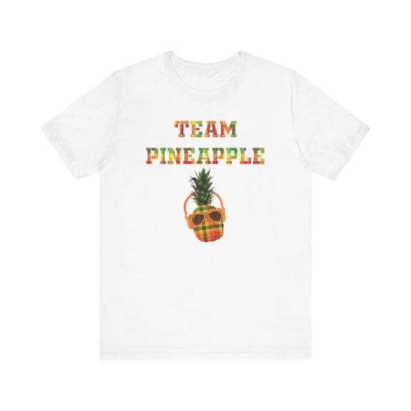 Team Pineapple T-Shirt - Caribbean Madras Shirt - Tart Wars Tee, Caribbean Cultural Gift
