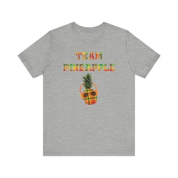 Team Pineapple T-Shirt - Caribbean Madras Shirt - Tart Wars Tee, Caribbean Cultural Gift
